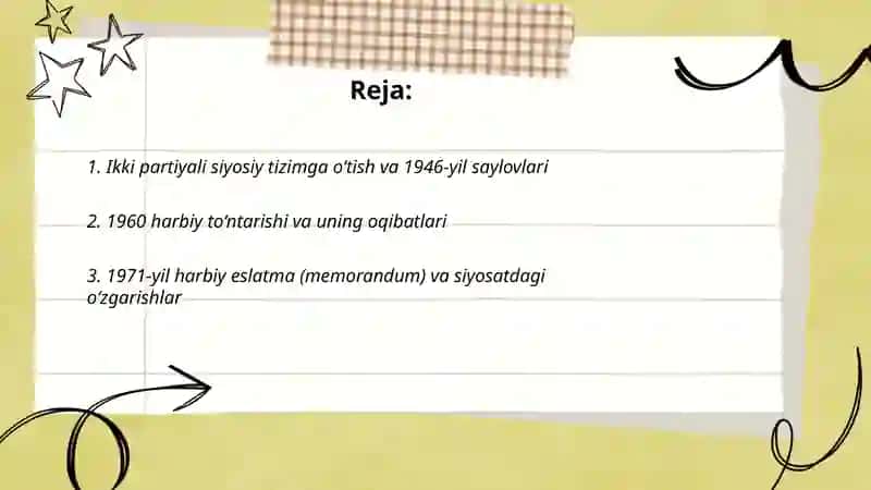 1945-2025 yillarda Turkiya Respublikasi 2