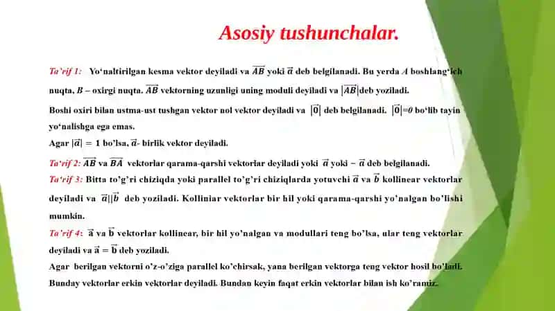 Vektorlar 2