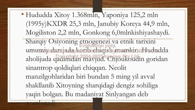 Osiyo xalqlari etnografiyasi 2