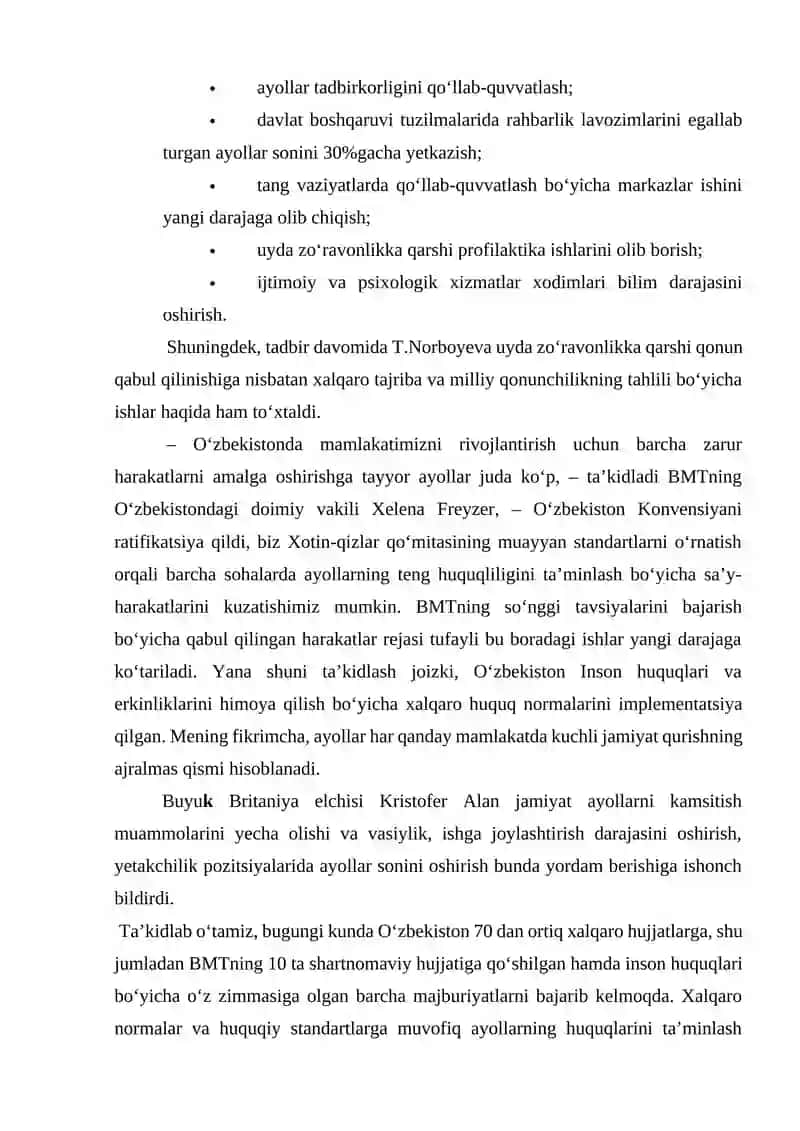 Xotin-qizlar huquqlarini himoya qiluvchi meyoriy hujjatlar 2
