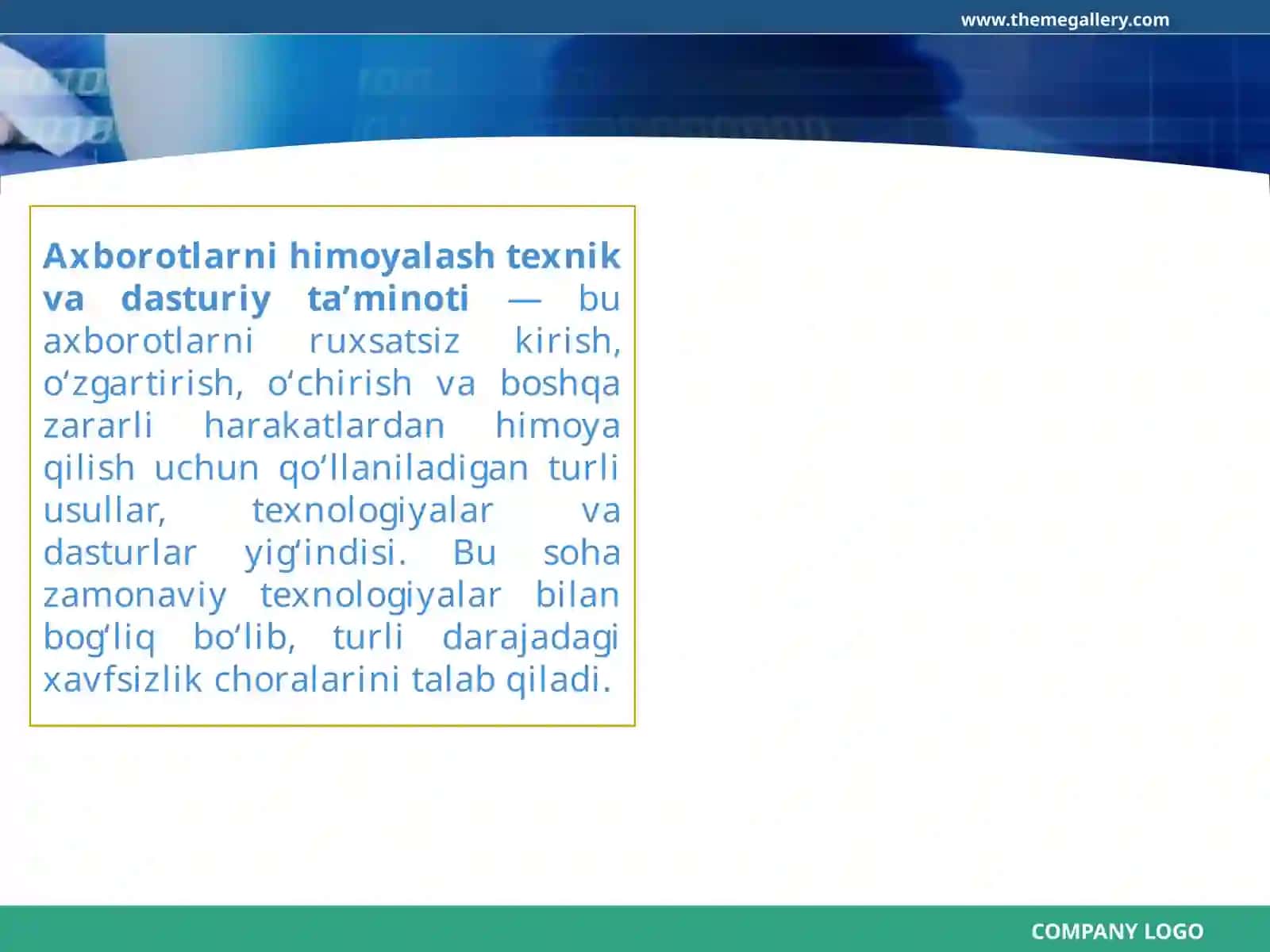 Axborotlarni himoyalash texnik va dasturiy ta’minoti 2