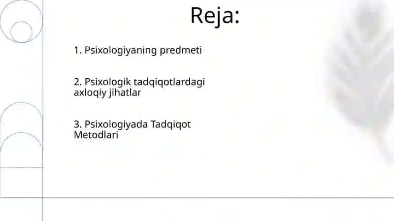 Psixologiyaning predmeti va ilmiy tadqiqot metodlari 2
