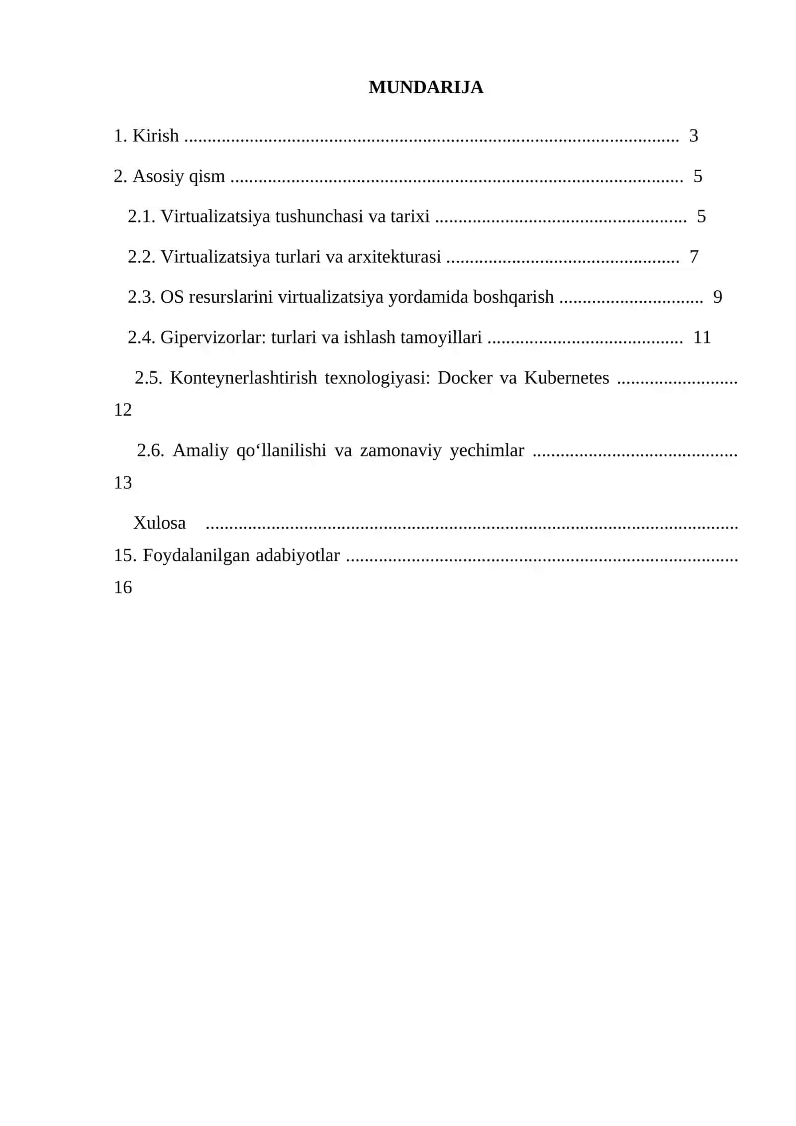 Virtualizatsiya asosida OS resurslarini boshqarish texnologiyasi 2