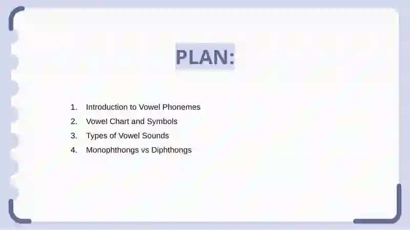Vowel phonemes 2