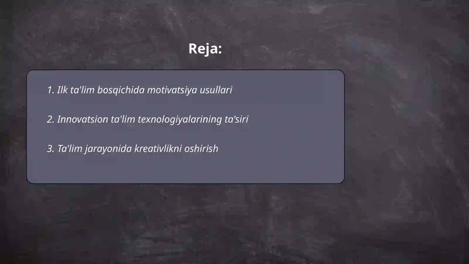 Boʻlajak o'qtuvchilarni kirativligini rivojlantirish metodikasi 2