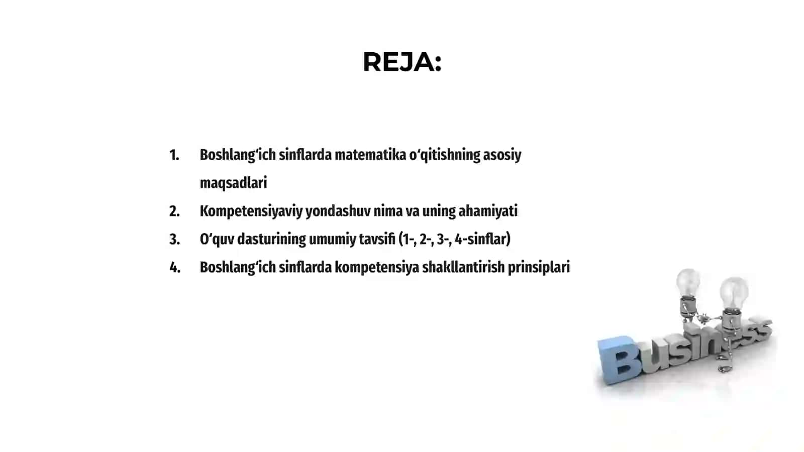 Boshlangʻich sinflarda matematika oʻqitishda kompetensiyaviy yondashuv 2