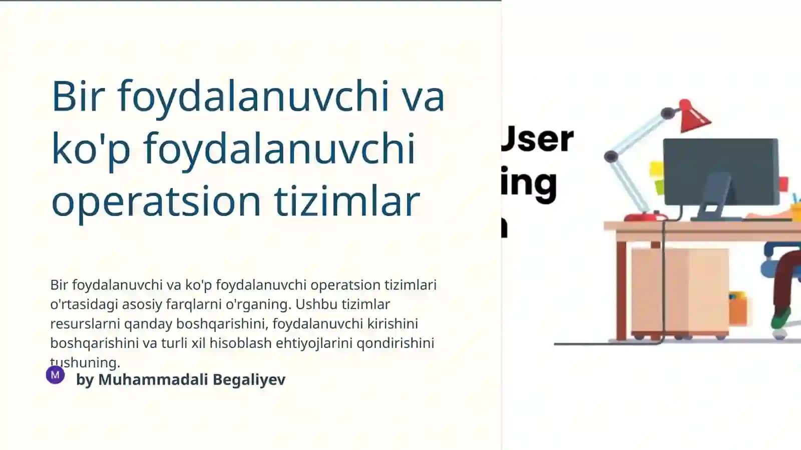 Operatsion Tizimlar 2