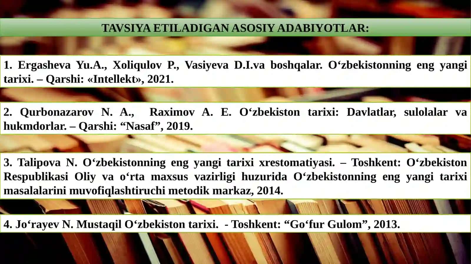 O‘zbek Davlatchiligining Shakllanishi va Taraqqiyot Bosqichlari 2
