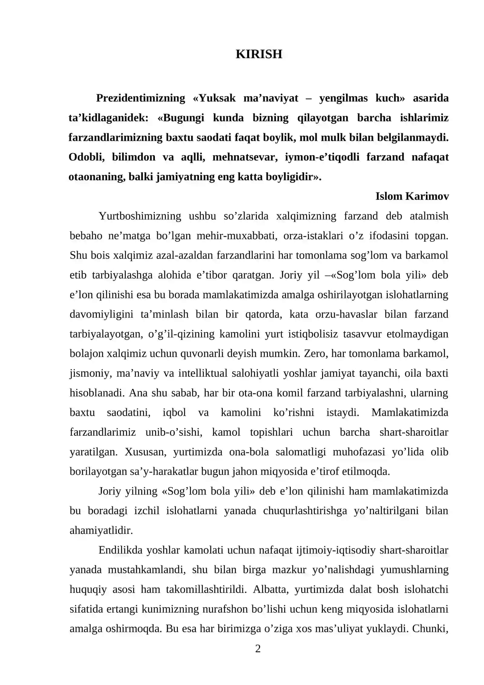 OILA VA MAKTAB O’RTASIDAGI PEDAGOGIKPSIXOLOGIK HAMKORLIK FAOLIYaTI 2