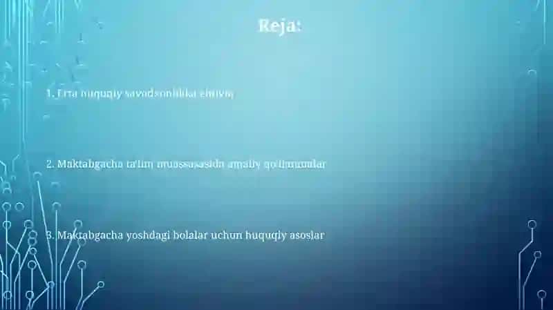 Maktabgacha talim tashkilotlarida huquqiy tarbiya 2
