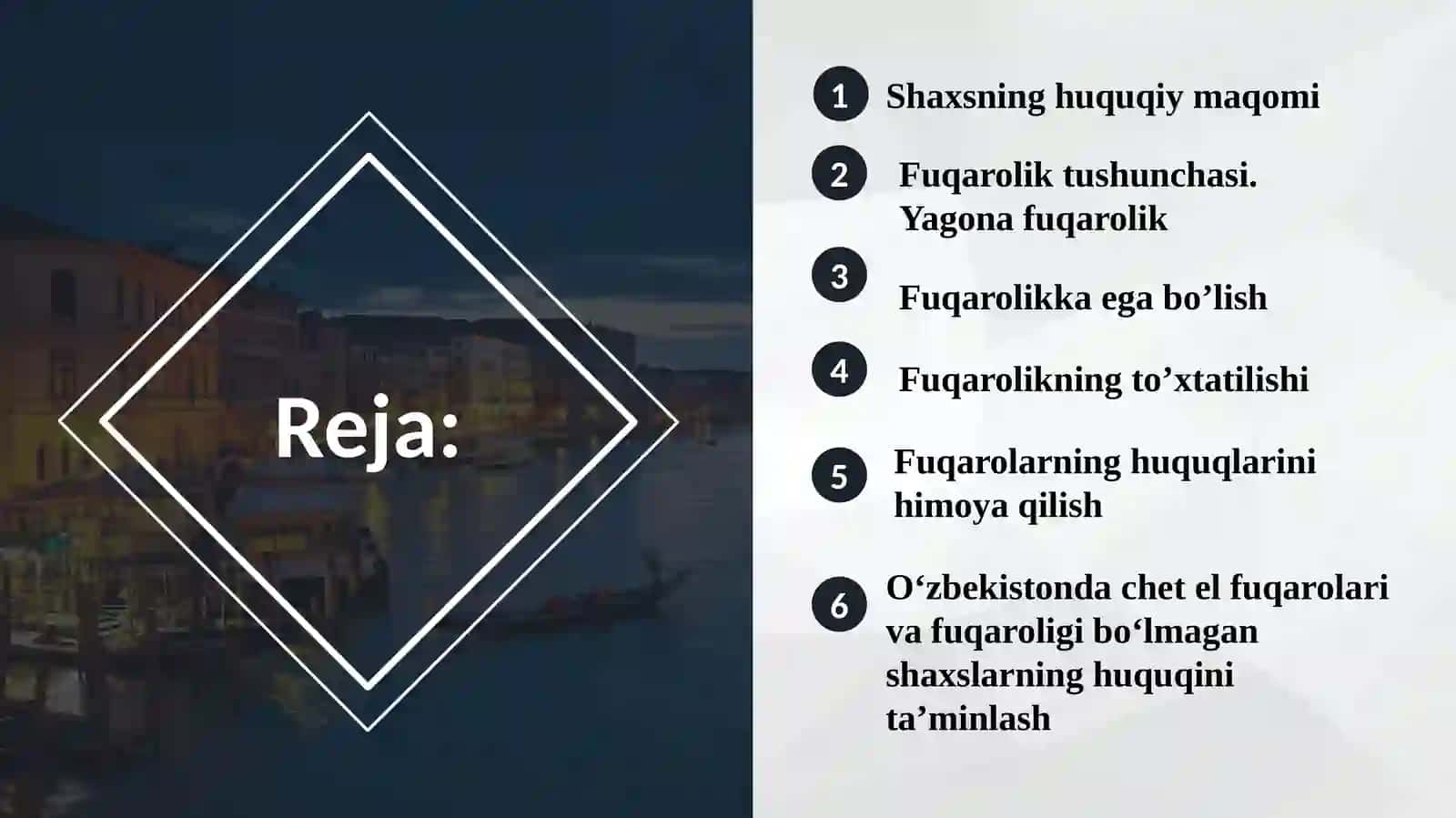 Shaxs va fuqarolikka taalluqli umumiy qoidalar 2