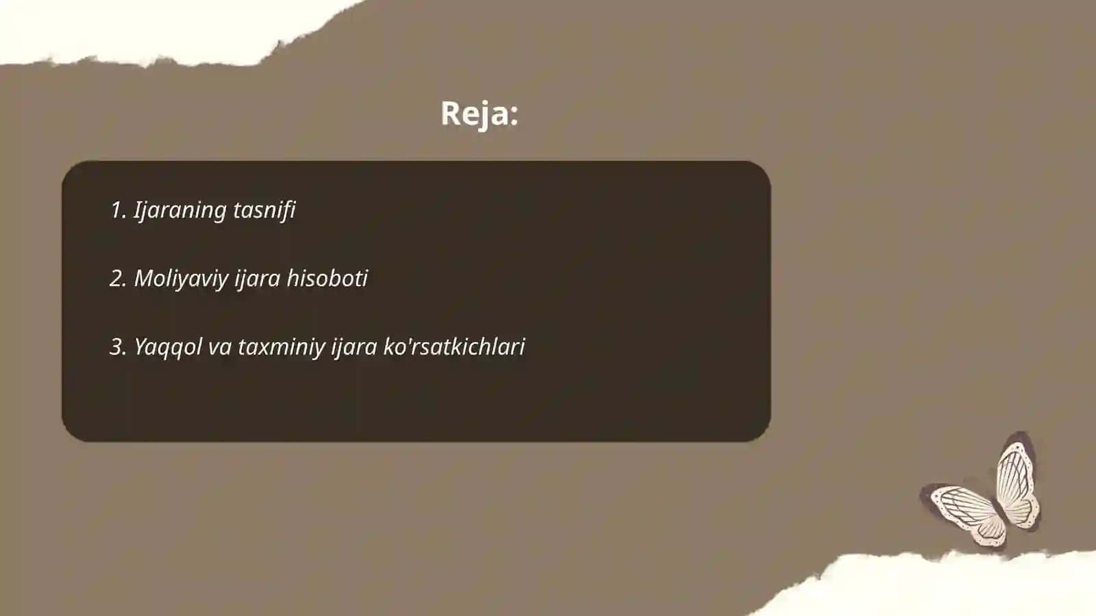 Buxgalteriya hisobining milliy standartlari 6 IJARA HISOBI 2