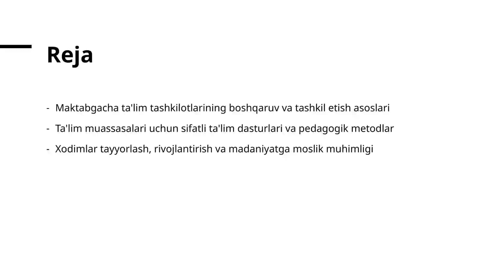 Maktabgacha ta'lim tashkilotlari rahbari 2