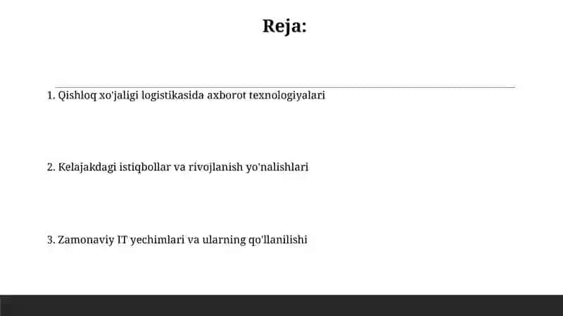 Agrologistikada axborot texnologiyalari 2