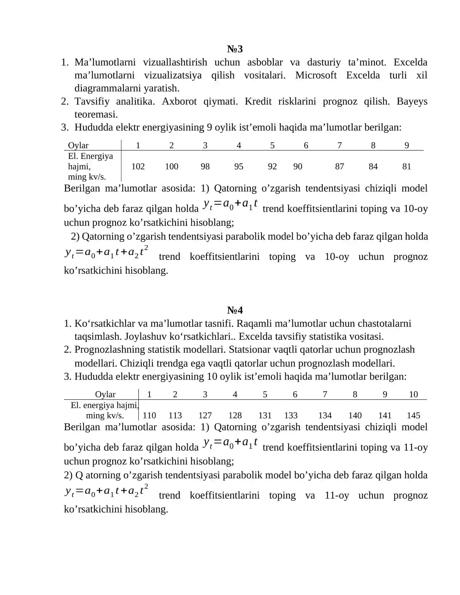 Biznes analitika fanining maqsadi va vazifalari 2