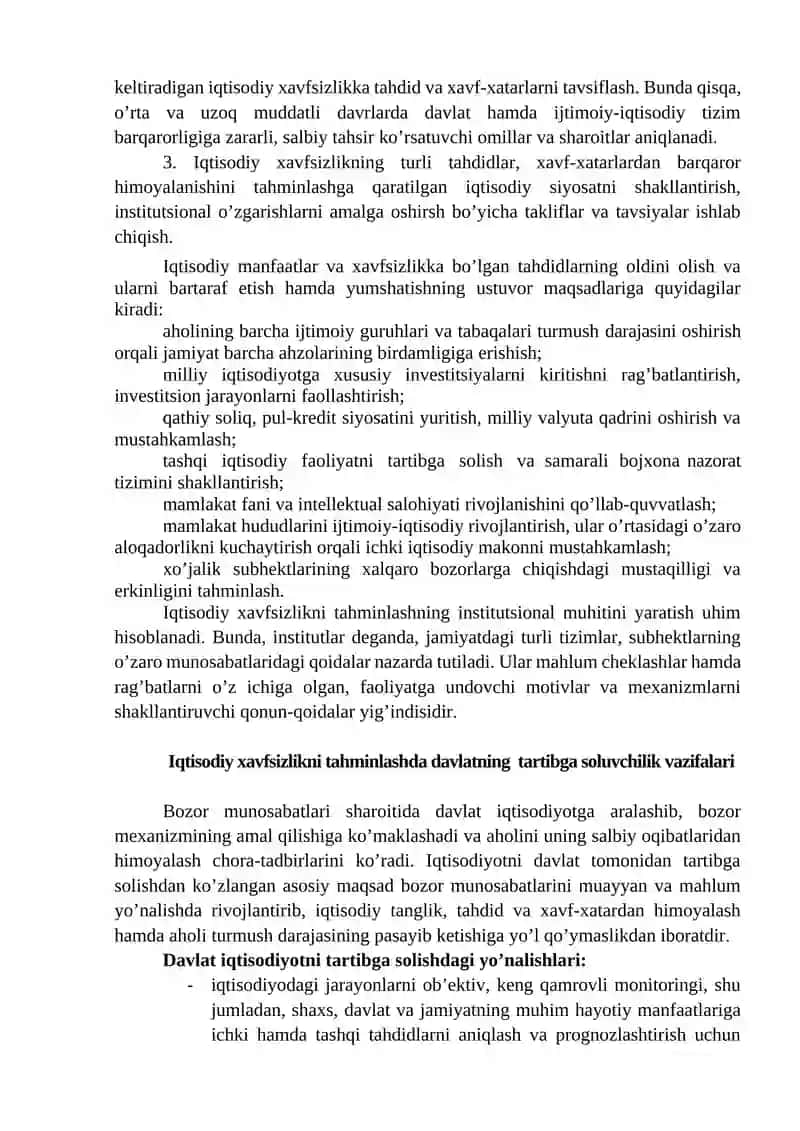 IQTISODIY XAVFSIZLIKNI TA‘MINLASH MEXANIZMI 2