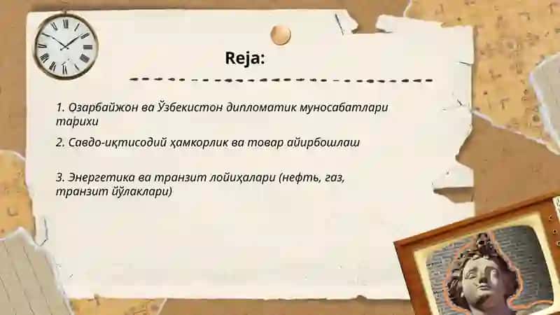 Озарбайжон ва Ўзбекистон дипломатик муносабатлари тарихи 2