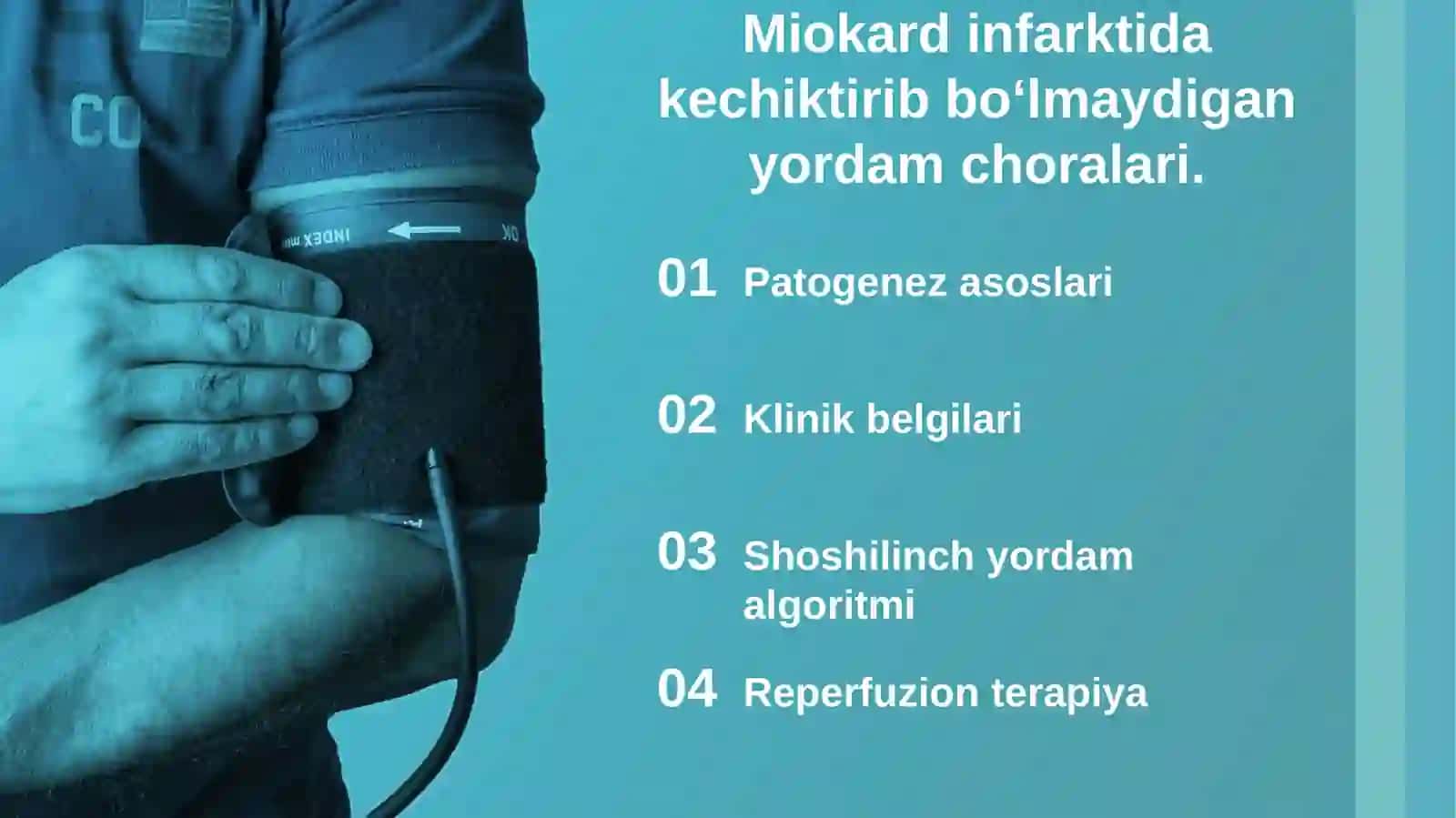 Miokard infarktida kechiktirib bo‘lmaydigan yordam choralari 2