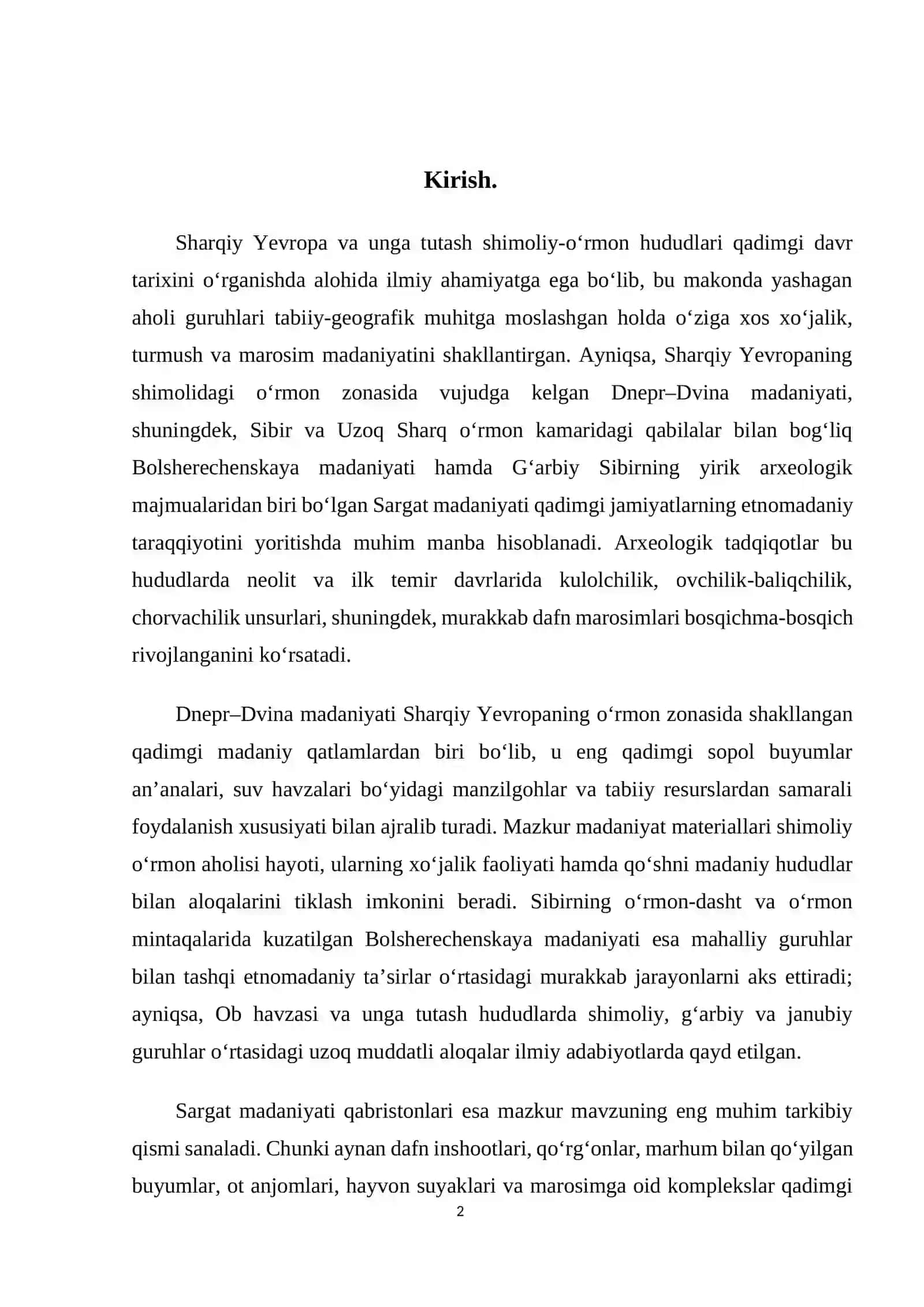 Sharqiy Yevropa arxaik davr madaniyatlari tavsifi 2