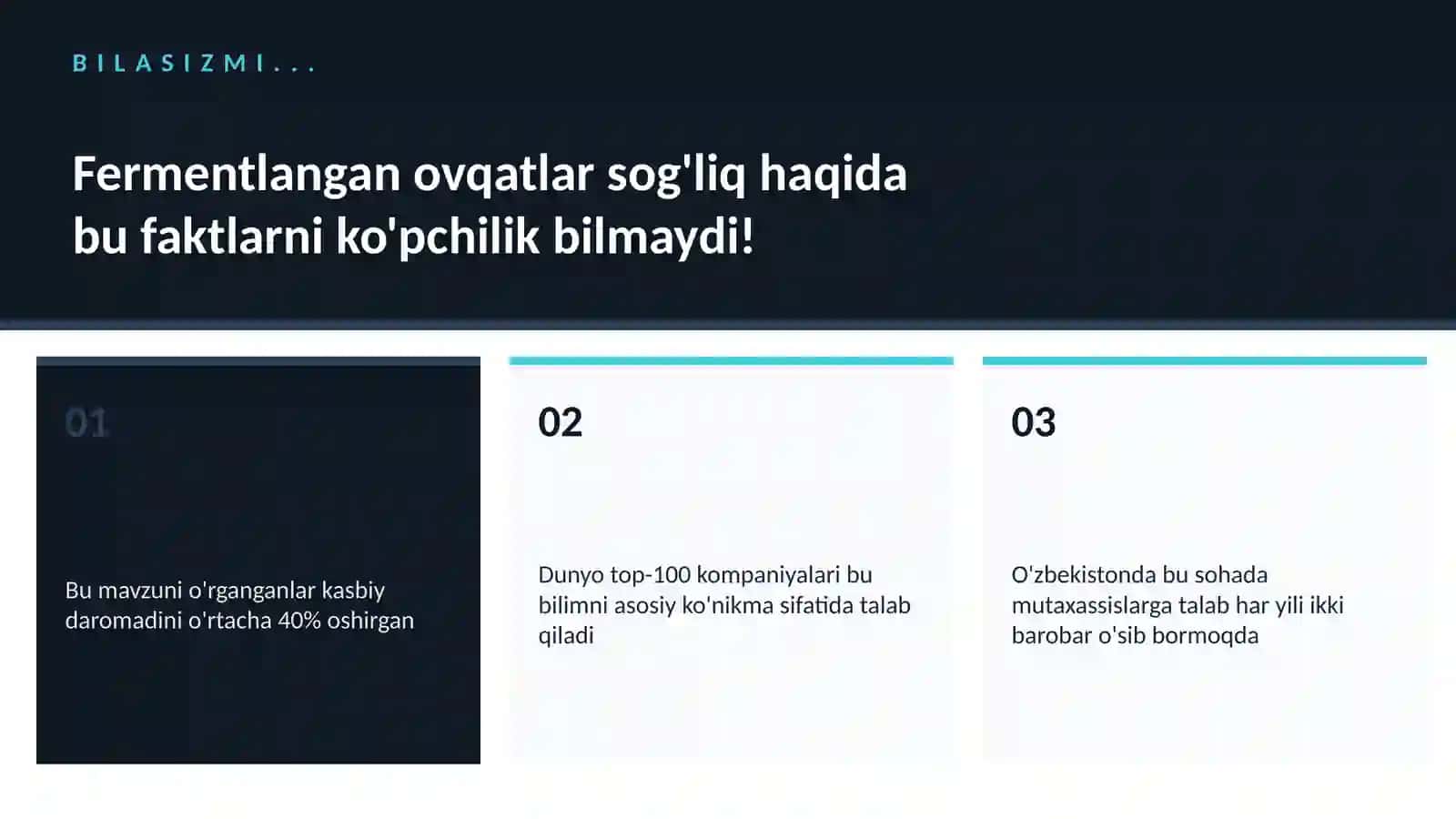 Fermentlangan ovqatlar sog'liq 2