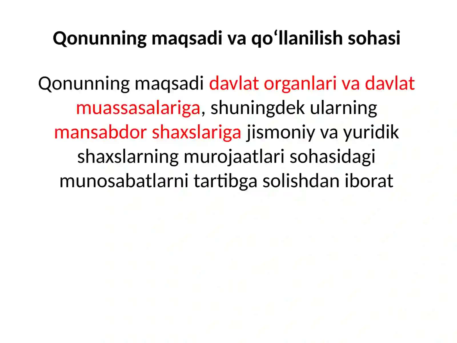 Jismoniy vayuridik shaxslarning murojaatlari 2