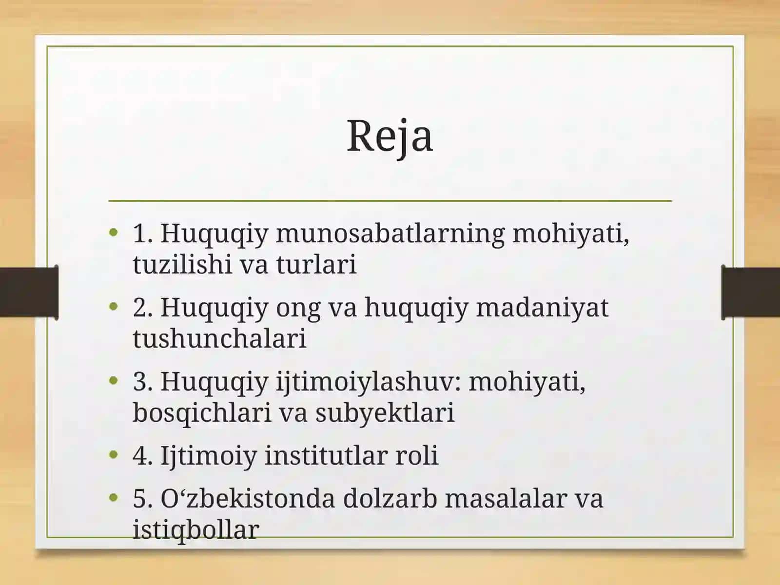 Huquqiy munosabatlar va huquqiy ijtimoiylashuv 2