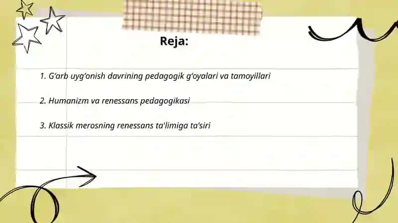 Gʻarb uygʻonish davrida pedagogika fan taraqqiyoti 2