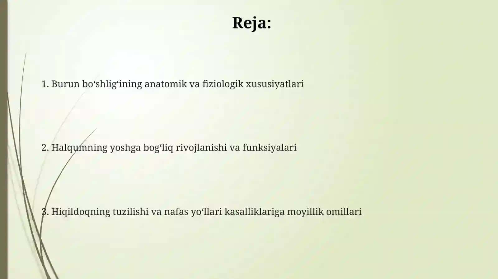 Bolalarda Burun, xalqum va xiqildoqning anatomo-fiziologik hususiyatlari 2