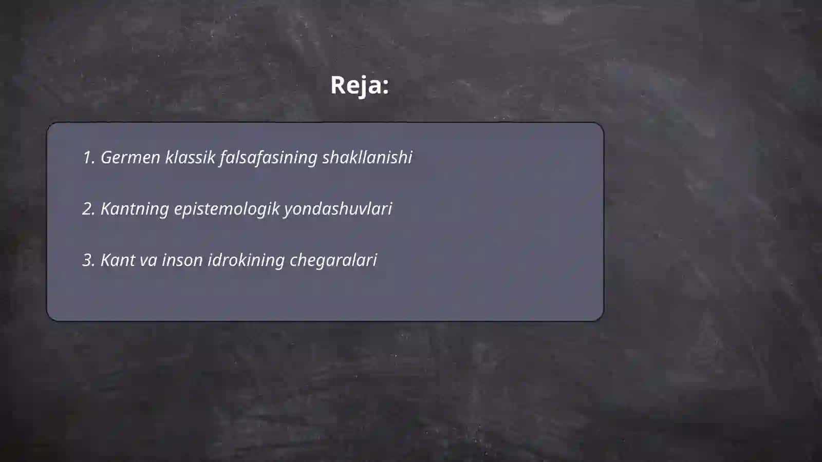 Nemis klassik falsafasidagi psixologik gʻoyalar 2