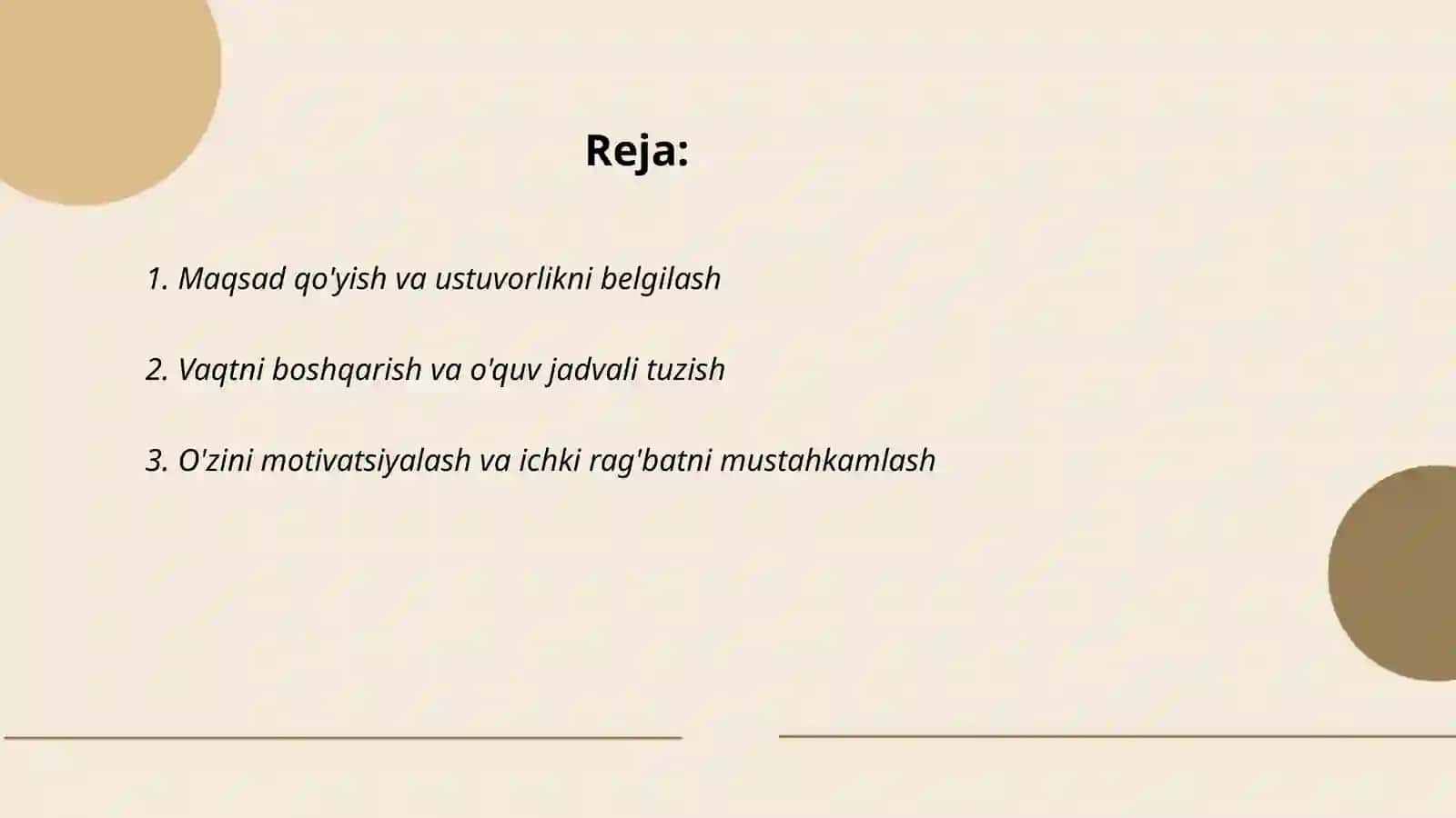 Akademik kónikmalarni rivojlantirishda ózini-ózi boshqarish va shaxsiy samaradorlik 2