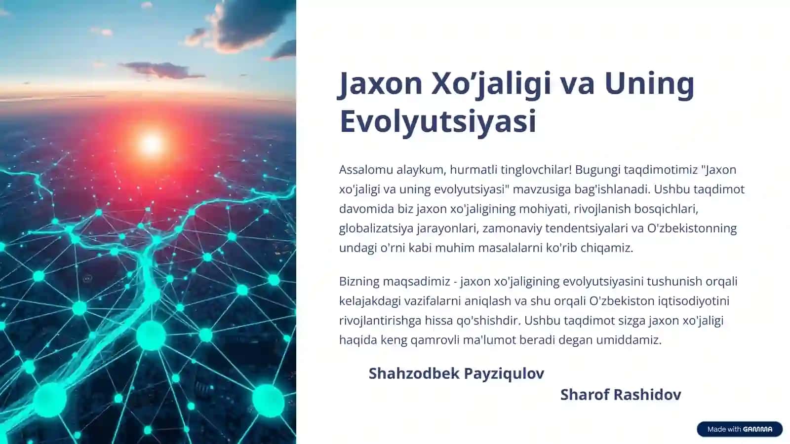 Jaxon Xo’jaligi va Uning Evolyutsiyasi 2