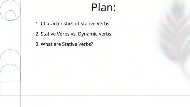 Stative verbs 2