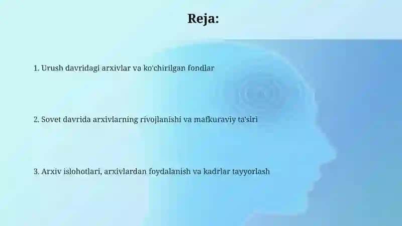 1941-1990 yillarda O‘zbekistonda arxiv ishi 2