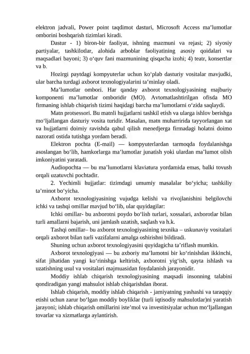 Texnik loyiha 2