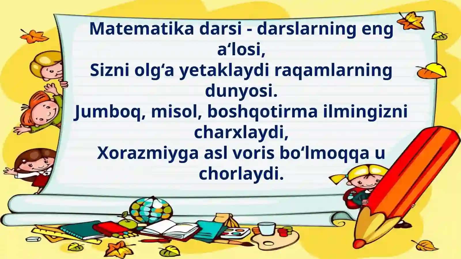 Matematika 1-SINF 2
