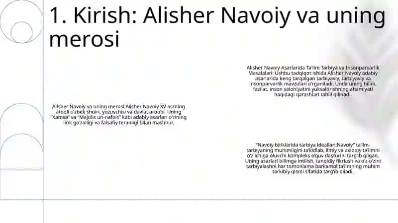 Alisher Navoiy Asarlarida Ta'lim Tarbiya Va Insonparvarlik Masalalari 2