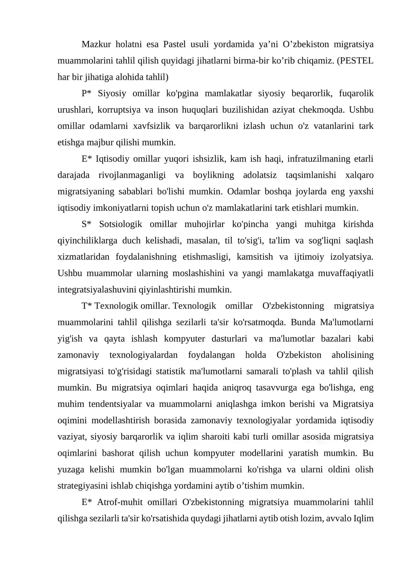 Xalqaro migratsiya va unda dunyo aholisining dunyo bo‘laklari bo‘yicha nisbati 2
