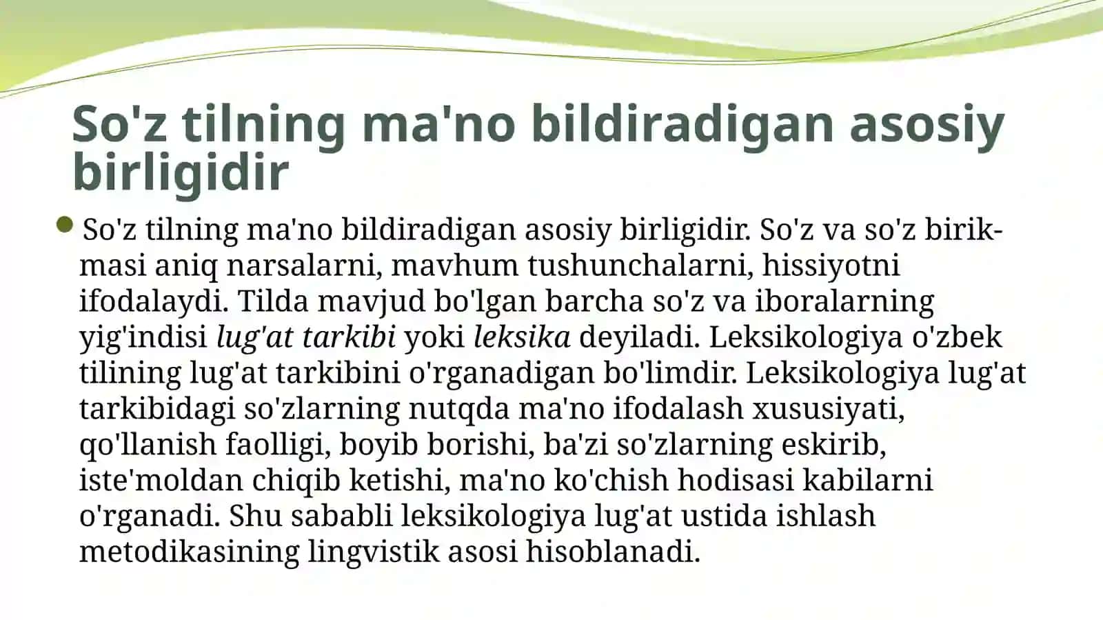 Savodo'rgatish darslarida lug'at ustida ishlash 2