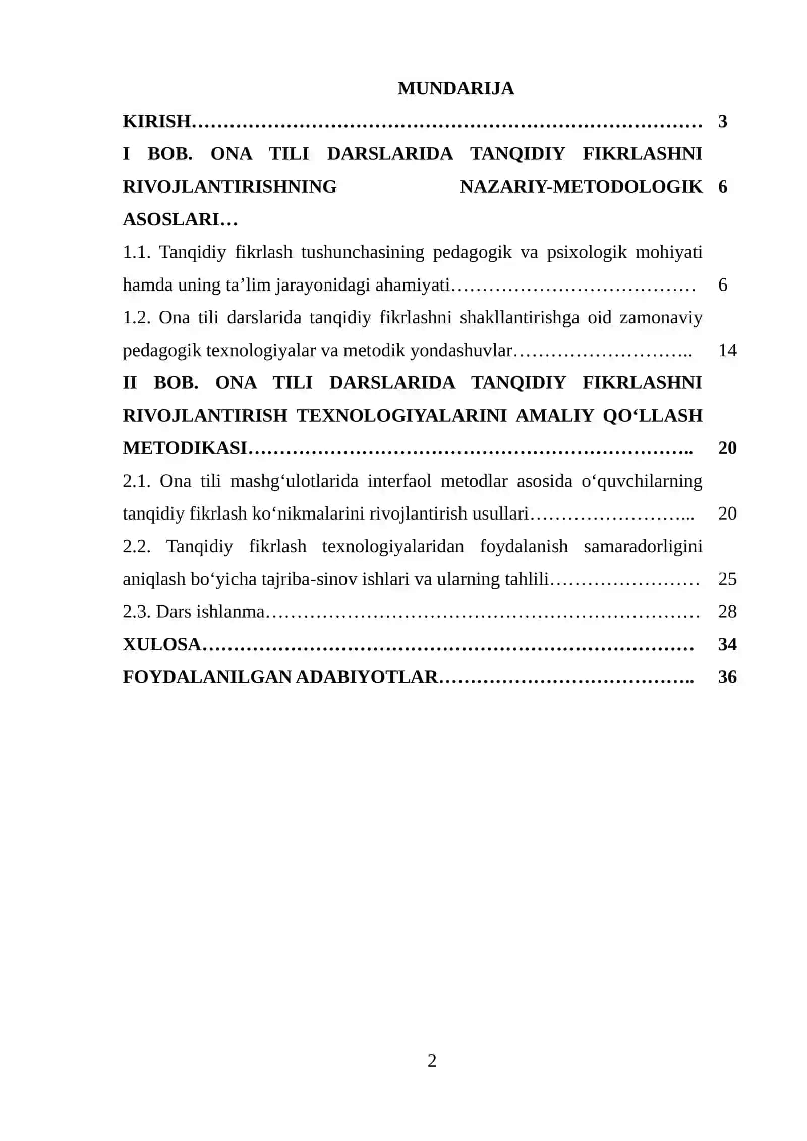 Ona tili darslarida tanqidiy fikrlashni rivojlantirish texnologiyalari 2
