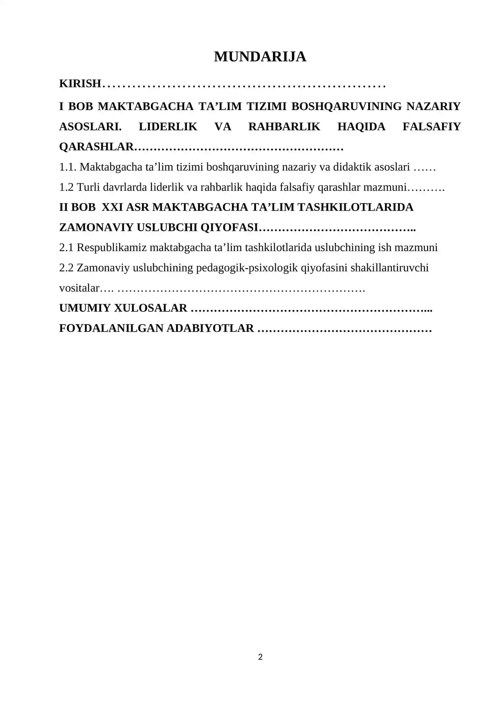 Uslubchining rahbarlik va liderlik xususiyatlari 2