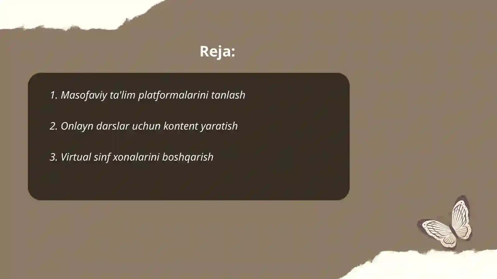 Masofaviy taʼlimni tashkil etish va boshqarish 2