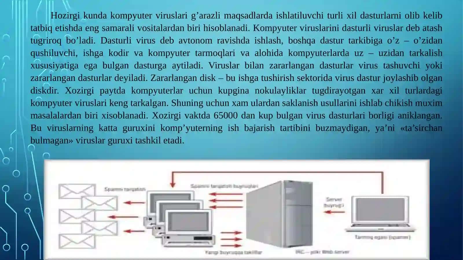 Kompyuter tarmoqlariga ruxsatsiz ulanish. Tarmoqda ishlash qoidalarini buzish. 2