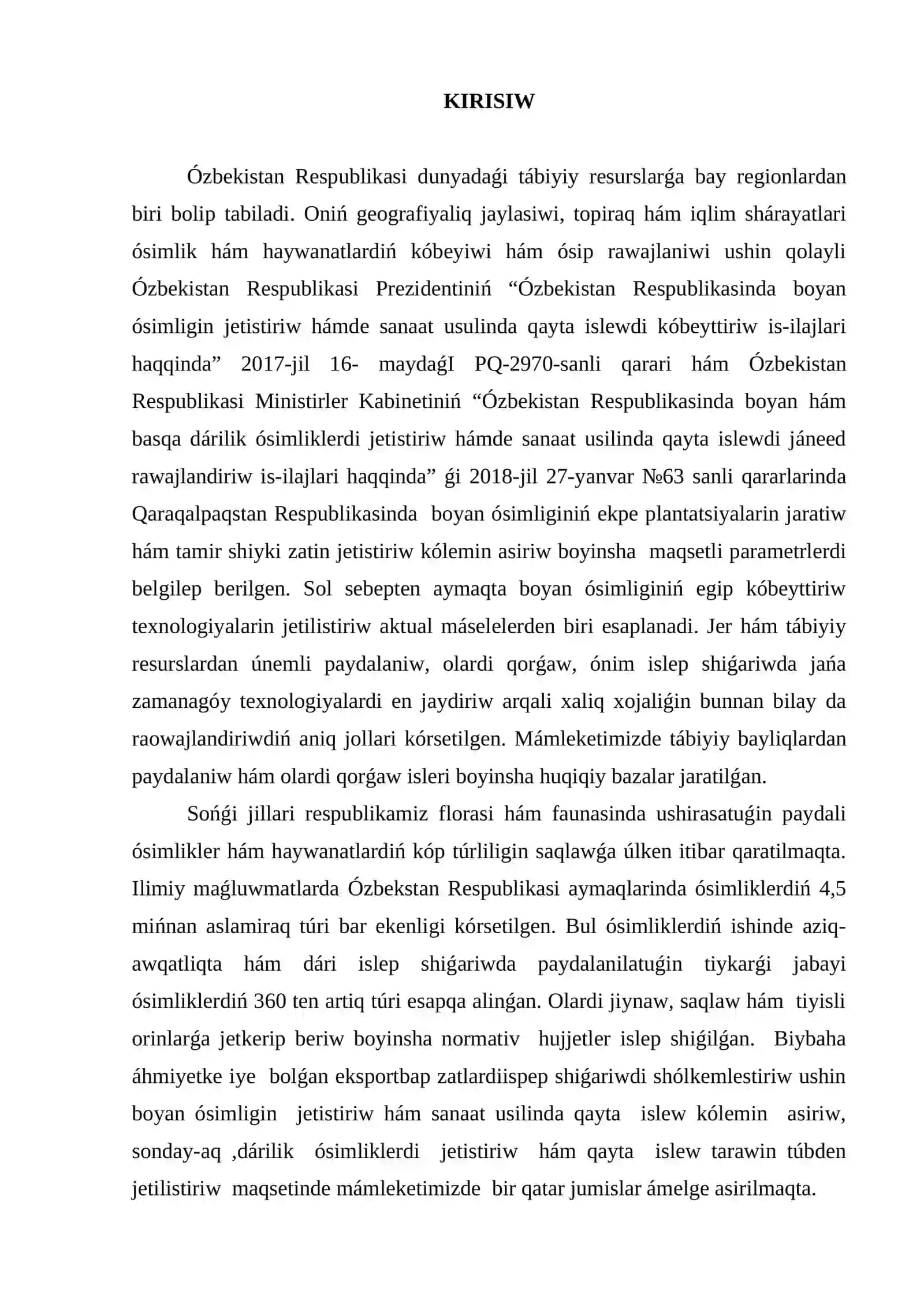 Boyan ósimliginiń jer júzinde tarqalıwı, bioekologiyalıq ózgeshelikleri 2