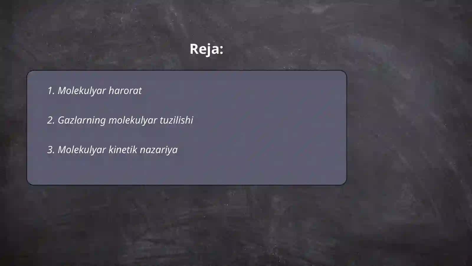 Molekulyar fizika 2