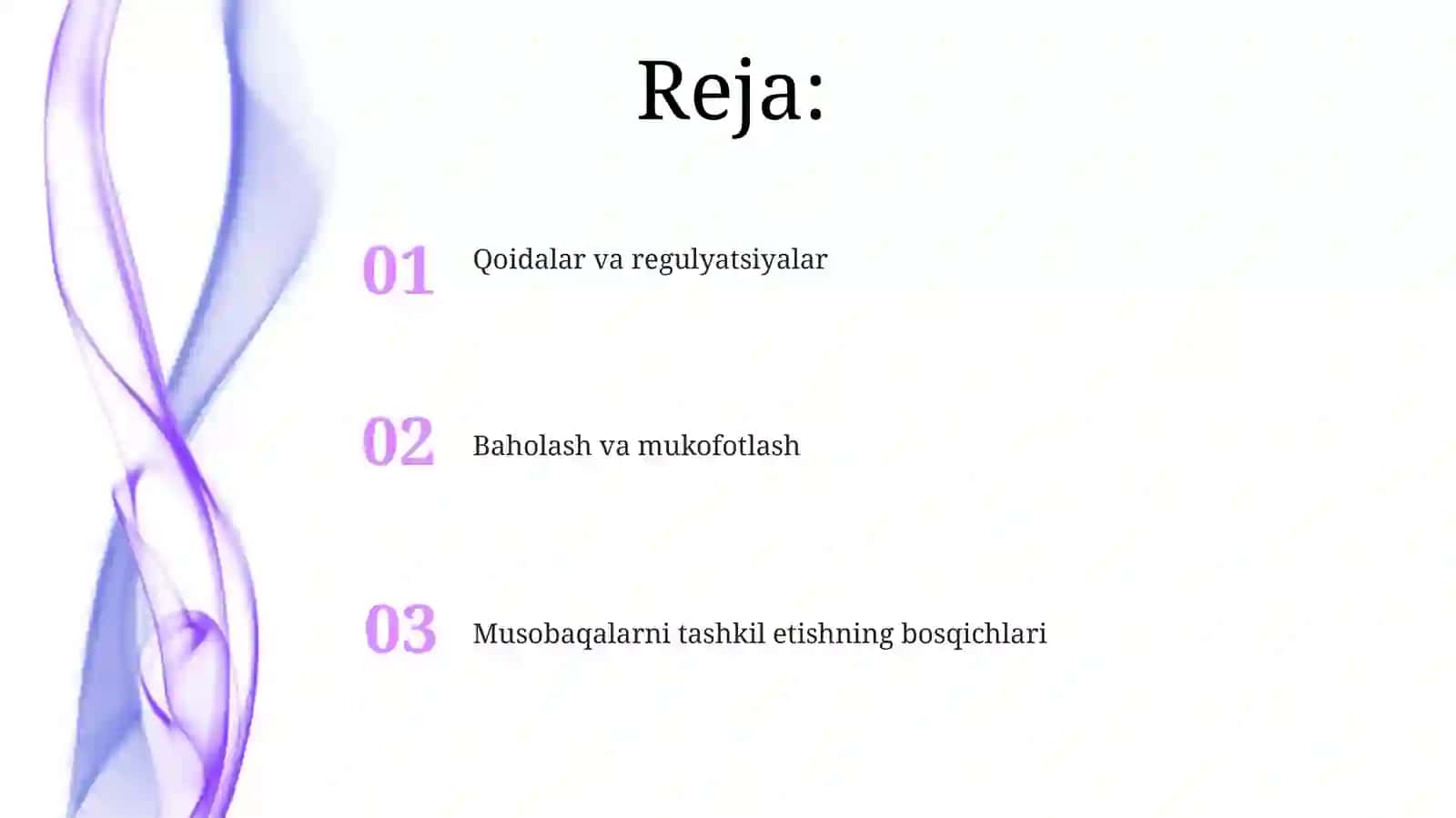 Musobaqalarni tashkil etishning boshlangʻich bosqichlari 2