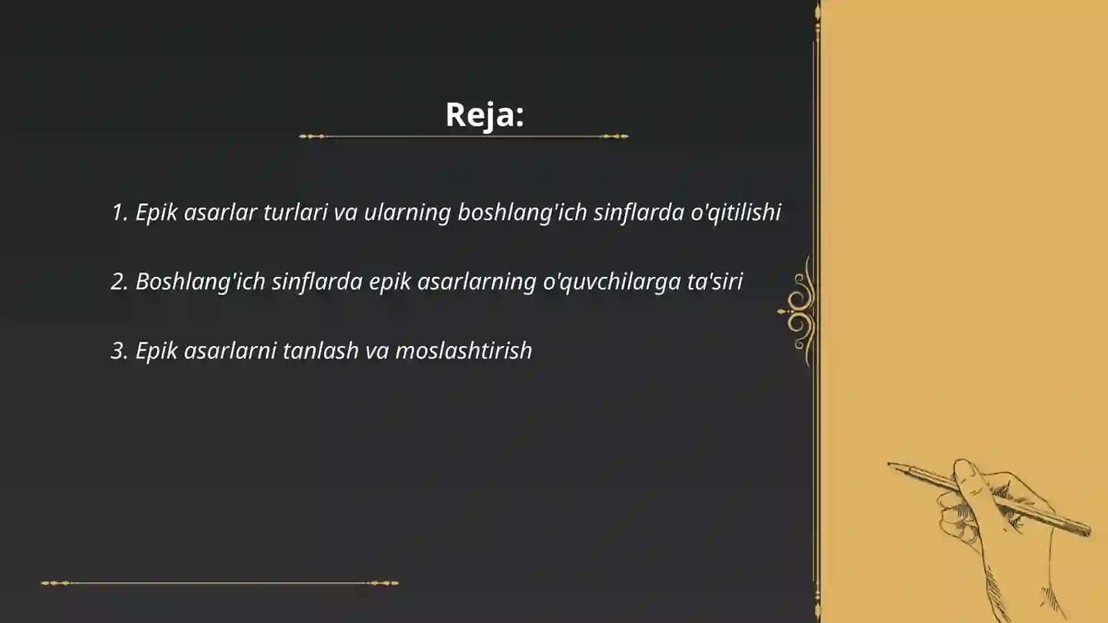 Epik asarlar ustida ishlash uchun metodik tavsiyalar 1-2-sinflar uchun 2