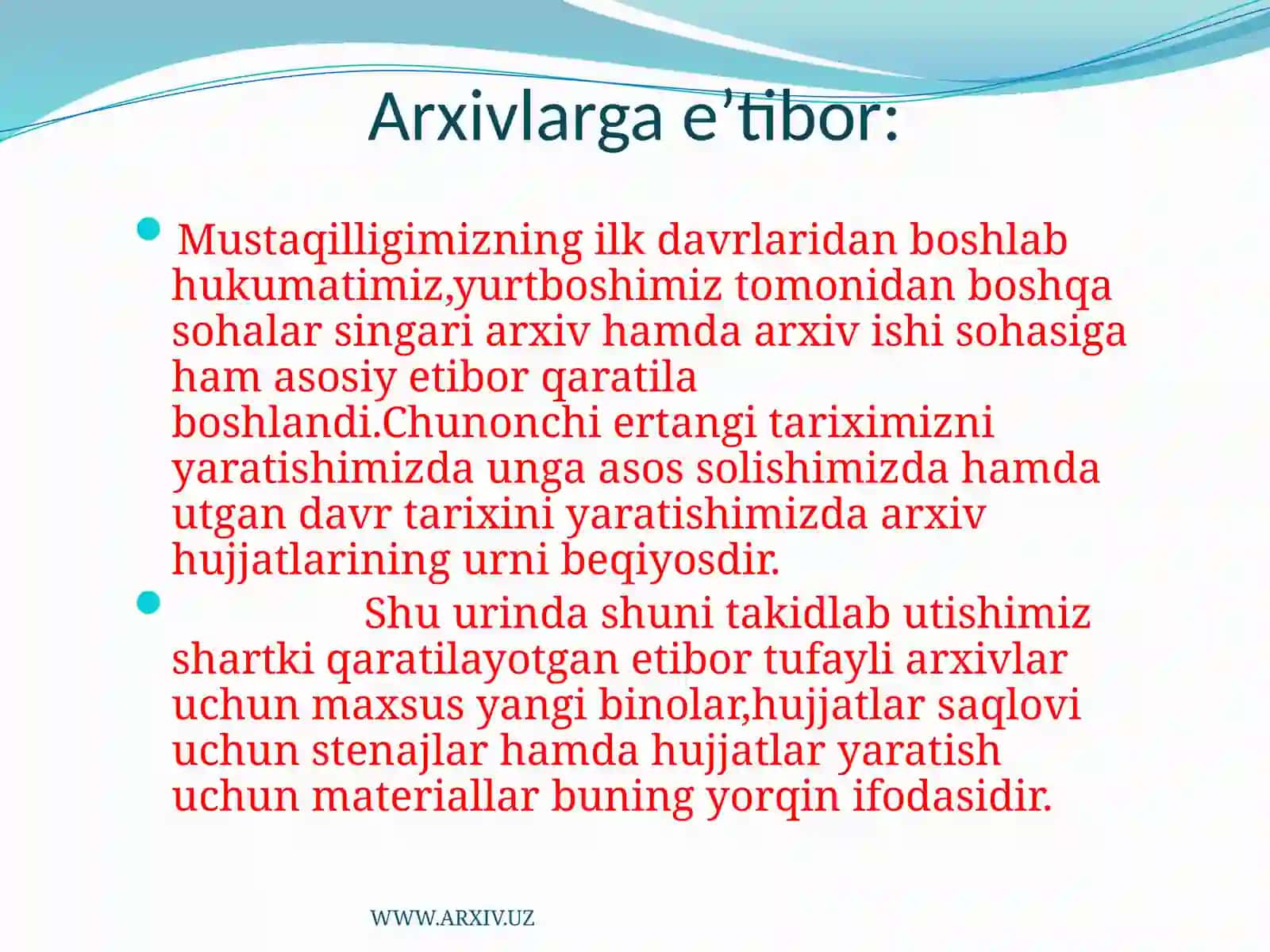 Jarqo’rg’on tuman arxivi 2