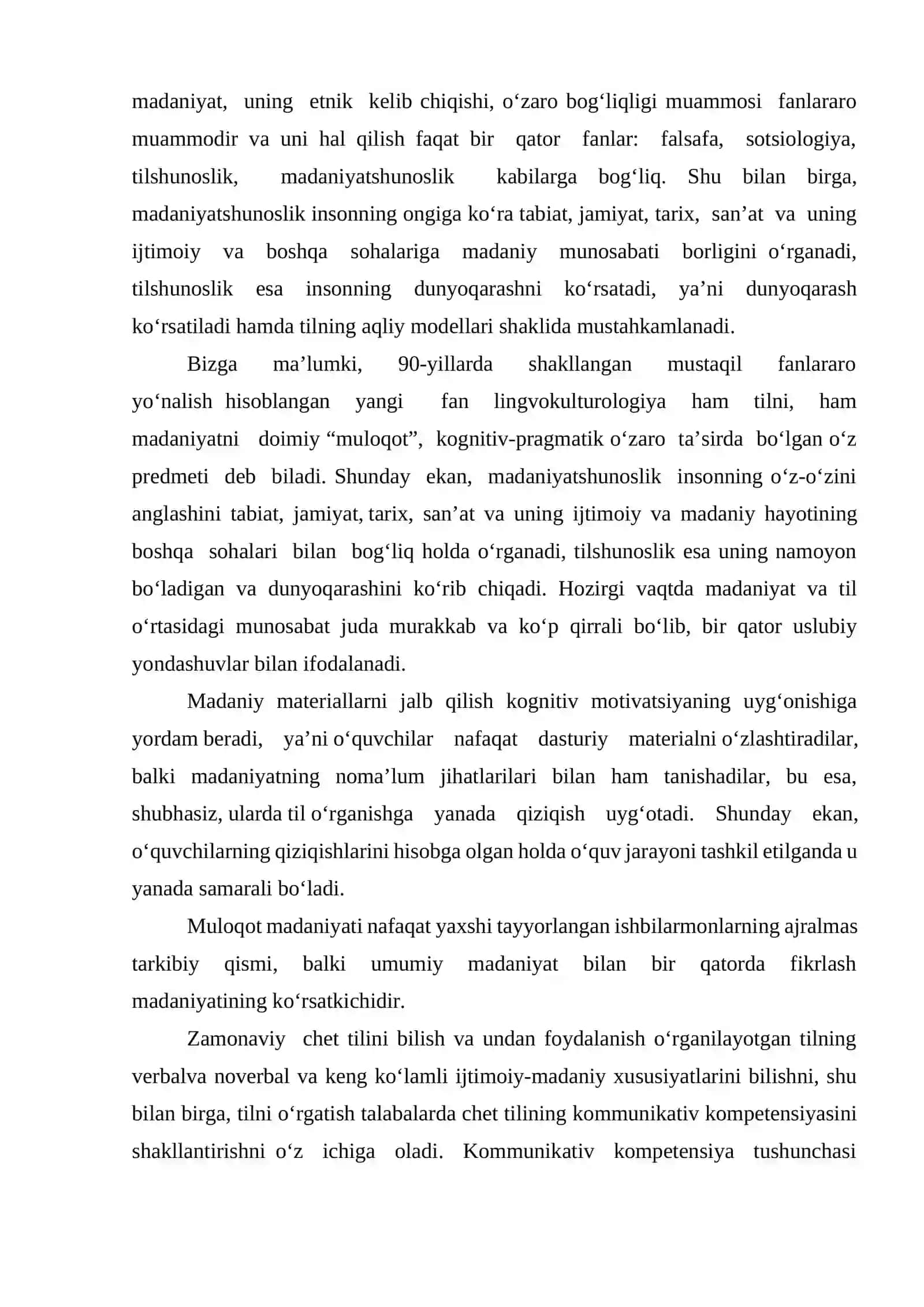 Chet tili o’rGanuvchilarining jismoniy, ijtimoiy va madaniy Xususiyatlari 2
