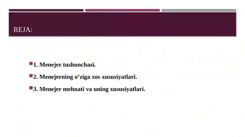 Bozor iqtisodiyotida menejerlarning faoliyatini tashkilotish 2