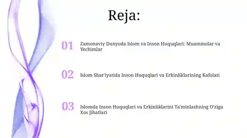 Islomda Inson Huquqlari va Erkinliklarini Ta'minlashning O'ziga Xos Jihatlari 2